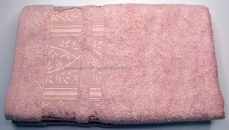 Полотенце махровое PUPILLA Bamboo 90x150 розовый